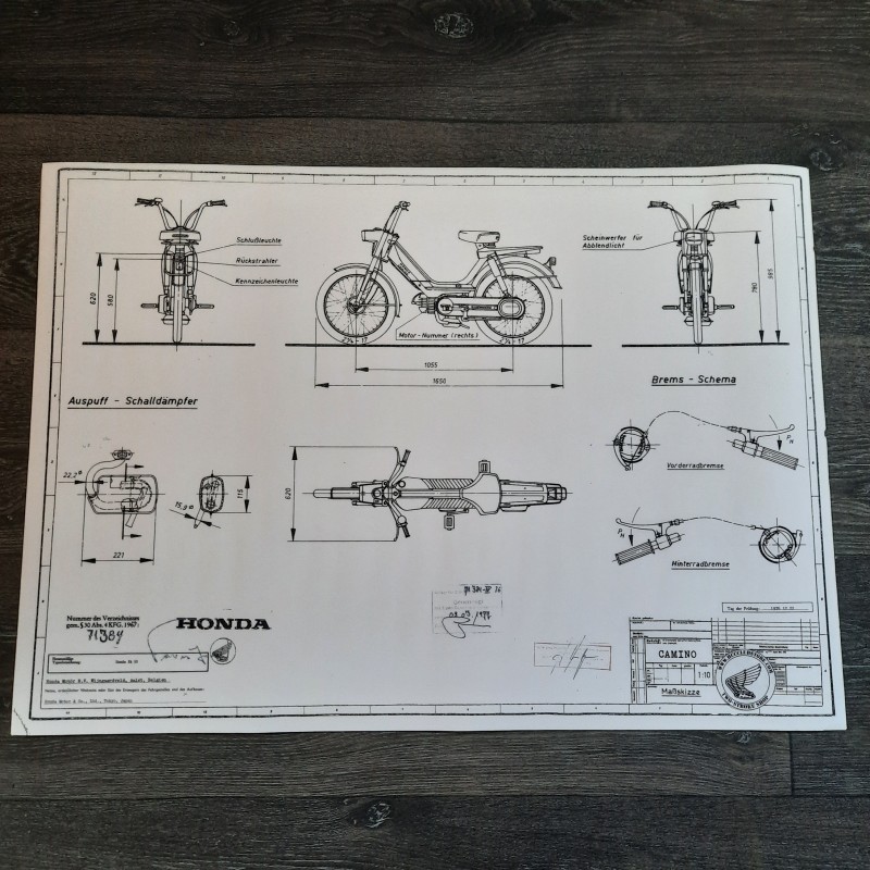 Constructietekening Honda Camino 70 x 50 cm - foto 4